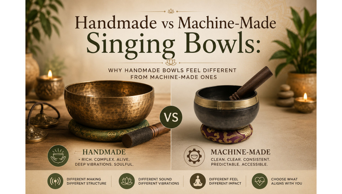 Handmade vs Machine-Made Singing Bowls: Why Handmade Bowls Feel Different From Machine-Made Ones